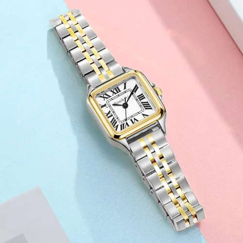 Miniatura 8 de Classic Relojes cuadrados de mujer con números romanos, de vestir, informal