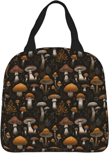 Miniatura 18 de Lonchera con diseño a cuadros azules aislada, bolsa térmica para almuerzo para adultos, niños, niñas, mujeres, oficina, trabajo, escuela, picnic