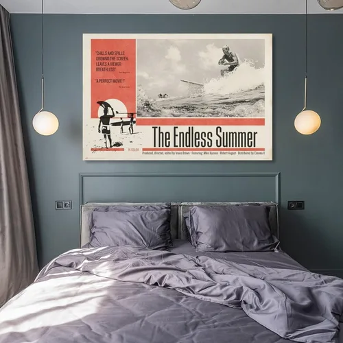 Miniatura 8 de Póster de película retro de verano infinito, pintura en lienzo, póster de arte de pared para dormitorio, sala de estar, decoración de 16 x 24