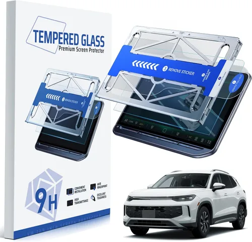 Miniatura 18 de Protector de pantalla brillante para Tesla Model Y 2026 Juniper Premium/Performance (más claro y suave), protector de pantalla de vidrio templado