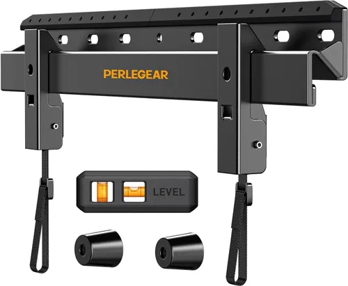 Miniatura 7 de Perlegear Soporte de pared para TV sin clavos para la mayoría de televisores de 24 a 55 pulgadas hasta 45.36 kg, sin clavos, soporte de pared
