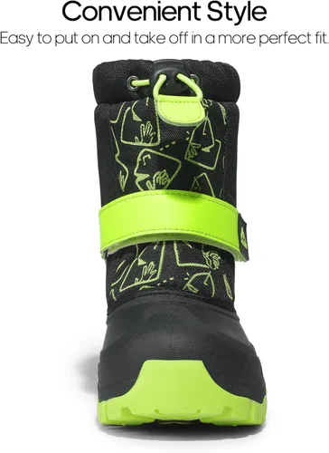 Miniatura 2 de NORTIV 8 Botas de nieve para niños y niñas, impermeables, para clima frío, botas clásicas para senderismo al aire libre (niños pequeñosniños grandes)