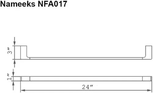 Miniatura 2 de Nameeks NFA017 NFA Toallero, Talla única, Cromo