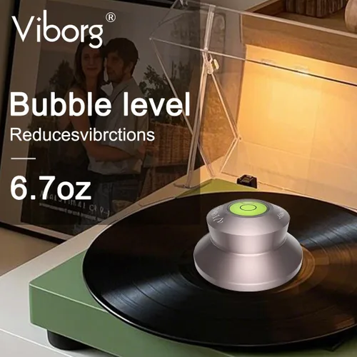 Miniatura 4 de Viborg LP190H Estabilizador de Peso de Disco para Tocadiscos 71x33mm 6.7oz (190g) Disco Abrazadera de Vinilo de Aluminio Hi-Fi para Reproductor