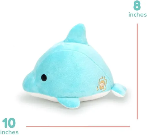 Miniatura 2 de Bellzi Lindo juguete de peluche de delfín bebé, adorable juguete suave de delfín y regalos, regalo perfecto para niños, bebés, niños pequeños