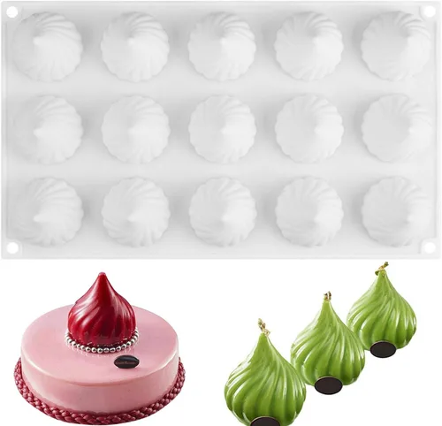 Miniatura 29 de OCPO KITCHEN Moldes de silicona para hornear pasteles de mousse, molde de postre francés para pastelería, chocolate, cupcake, molde de helado, molde