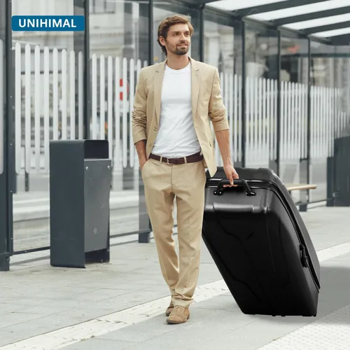 Miniatura 8 de UNIHIMAL Funda rígida para viajes de golf, funda de viaje de golf, máxima protección, impermeable y duradera, especialmente diseñada para palos