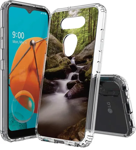 Miniatura 9 de Compatible con LG Aristo 5, funda transparente impresa, a prueba de golpes, arañazos, compatible con LG Phoenix 5/Fortune 3/Tribute Monarch/Risio 4