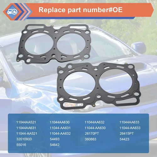 Miniatura 2 de 2 juntas de culata de motor MLS compatibles con Subaru Saab Vehicle 1998-2010 Baja Forester Impreza Legacy Outback, 2005-2006 9-2X, reemplazo #
