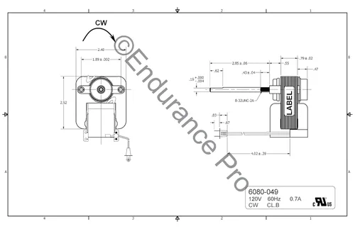 Miniatura 3 de Endurance Pro Conjunto de ventilador de motor de ventilador de baño para calentadores de techo Broan Nutone 162-E, G, J, K, L, M y 164-E, G, J, K