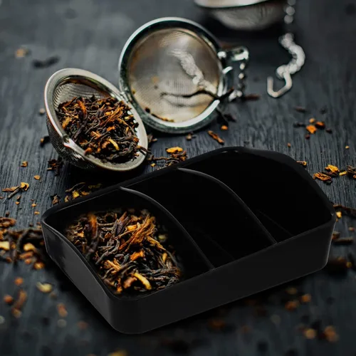 Miniatura 3 de Caja de almacenamiento para barra de café, soporte para estación de café, bolsas de té, organizador de paquetes de azúcar, edulcorante, 3 soportes