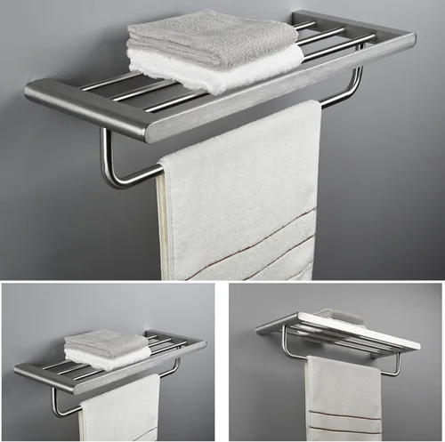 Miniatura 3 de Toallero con toalleros individuales para pared de baño, toalleros para baño, toallero de baño, toallero de baño, toallero de pared para baño, cromado