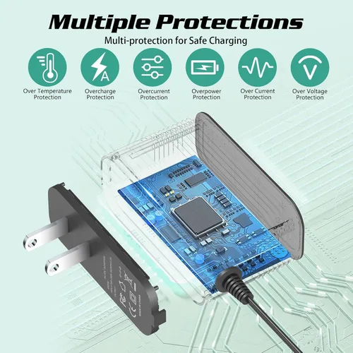 Miniatura 4 de Adaptador de corriente de 5V 2A para teléfono Yealink T54W, T46U, MP54, MP56, T57W, T46S, T48U, T53W Reemplazo de fuente de alimentación