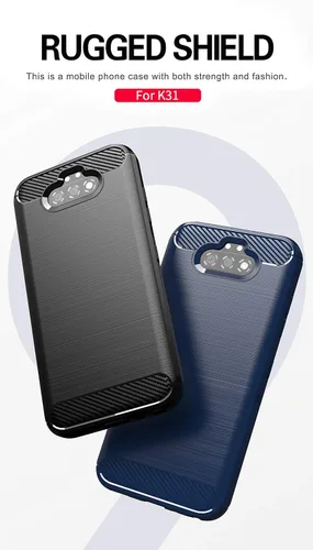 Miniatura 7 de Asuwish Compatible con LG K31/Phoenix 5/Fortune 3/Risio 4 Protector de pantalla de vidrio templado y accesorios de celda de silicona delgada de goma