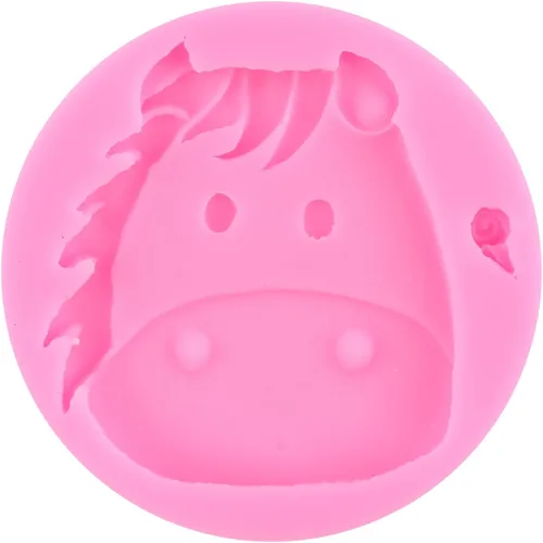 Miniatura 7 de ZiXiang Molde de silicona de animales de vaca, oveja, moldes de fondant, lindo cerdo, pollo, poni, caramelo, molde para decoración de pasteles