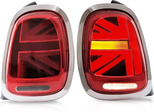 Miniatura 12 de Ensamble de luces traseras VLAND Compatible con BMW Mini R50 R52 R53 2001-2006, lámpara trasera Union Jack con DRL dinámico, luz trasera con señal
