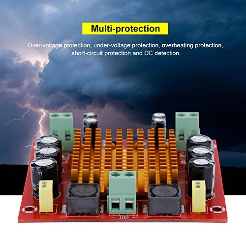 Miniatura 4 de TPA3116D2 Placa de amplificador mono de 150 W Módulo de audio de potencia digital para altavoces DIY, AMP estéreo de un solo canal con protección