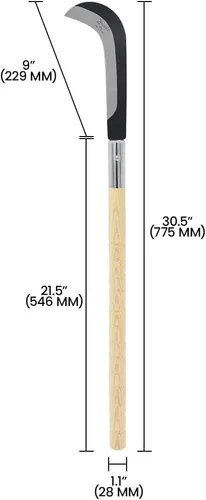 Miniatura 5 de Zenport K318 Hz curvada de 30.5 in (30,5 pulgadas) de largo, hoja de acero al carbono de 9 pulgadas, beige