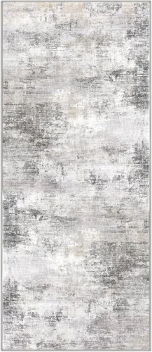 Miniatura 214 de IOHOUZE Alfombra abstracta lavable de 3 x 12 pies para pasillos, antideslizante para cocina, camino de entrada de lana sintética para interiores