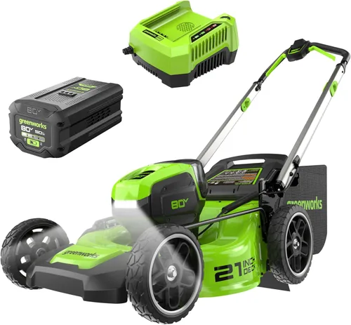 Miniatura 16 de Greenworks Cortacésped inalámbrico sin escobillas de 80 V y 21 pulgadas (autopropulsado) (más de 75 herramientas compatibles), batería de 4.0 Ah