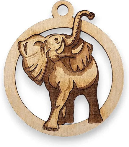 Miniatura 6 de Elephant Ornament, Elephant Christmas Decorations, Zoo and Safari Animals Ornaments Keepsakes and Souvenirs