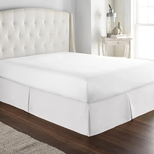 Miniatura 10 de HC Collection - Falda de cama tamaño California King con volantes antipolvo y caída de 14 pulgadas, a medida, resistente a las arrugas y a