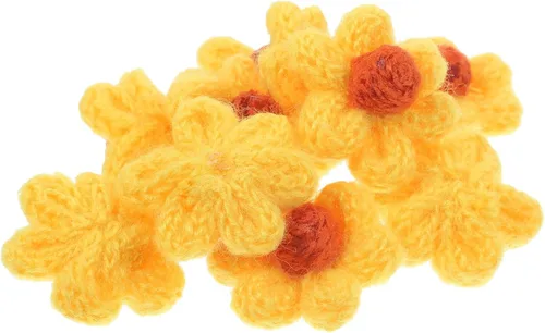 Miniatura 10 de EXCEART 10 parches de flores para planchar con bonitos bordados, para coser en flores, parches de bordado con apliques florales para ropa, bolsas