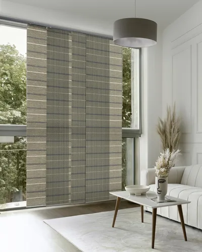 Miniatura 15 de GoDear Design - Persianas verticales ajustables para puertas corredizas, riel extensible de 45.8 a 86 pulgadas de ancho, cortinas de panel