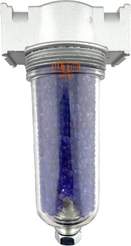 Miniatura 5 de 3/8" NPT de flujo medio aire comprimido en línea filtro desecante secador humedad agua separador