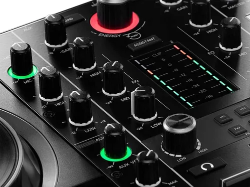 Miniatura 6 de Hercules DJControl Inpulse 500 MK2 Paquete de controlador DJ de 2 canales con estuche, cable de distribución TRS a RCA y paño de pulido Austin