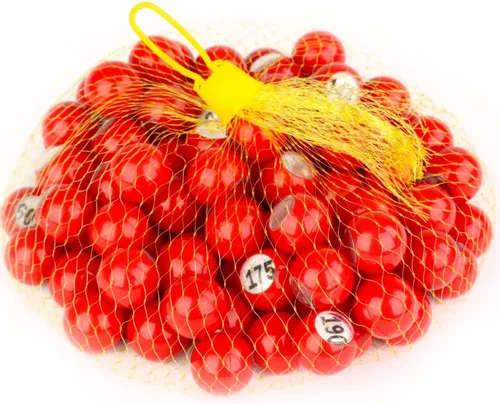 Miniatura 2 de Regal - Bolas de bingo para rifas, bolas de llamadas rojas de primera calidad con ventana de fácil lectura de 7/8 (0.875) pulgadas