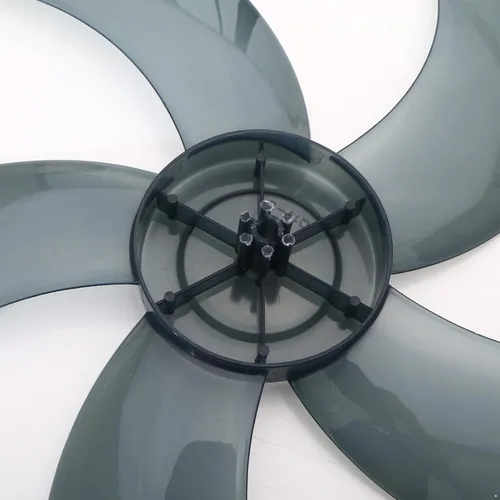Miniatura 6 de Hoja de ventilador silenciosa de plástico universal con cubierta de tuerca de repuesto para ventilador de pie ventilador de mesa gris #3 10 pulgadas