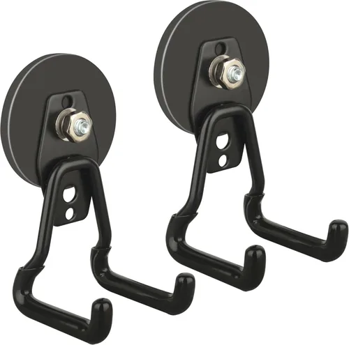 Miniatura 16 de ULIBERMAGNET Ganchos magnéticos de garaje resistentes, ganchos magnéticos fuertes para taladro eléctrico, herramientas de jardín, manguera, tablero