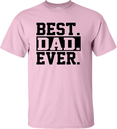 Miniatura 6 de Go All Out Camiseta de adulto para el día del padre con texto en inglés Best Dad Ever #1 Dad World's Greatest Dad