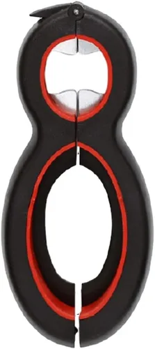 Muellery Abridor multifuncional tarro botella abrelatas agarre suave revestimiento superior comodidad fácil de usar herramientas de cocina casera