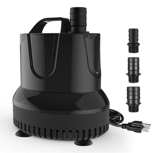 Miniatura 12 de Simple Deluxe Bomba de agua sumergible de 400 GPH con entrada ajustable, bomba de agua de fuente duradera de 30 W para pecera, hidroponía, fuentes