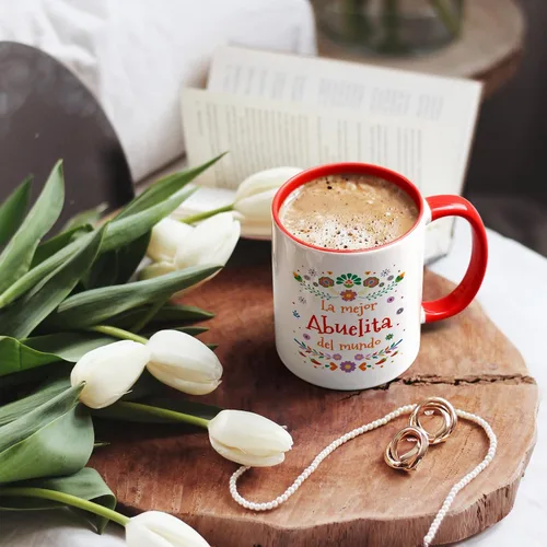 Miniatura 3 de YHRJWN Taza de café Abuela La Mejor Abuelita Del Mundo, regalo para la abuela en español para el día de la madre, cumpleaños, Navidad, regalo