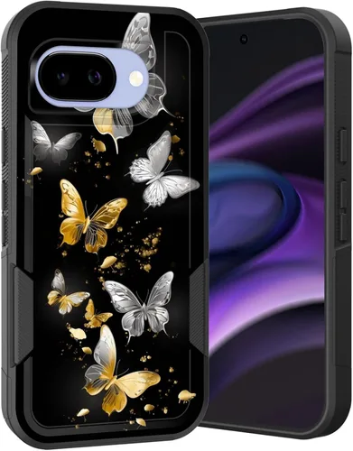 Miniatura 151 de Funda para Pixel 6A, Híbrida de Doble Capa de Servicio Pesado Resistente a Prueba de Golpes PC Duro + Funda Protectora de Silicona Suave para Google