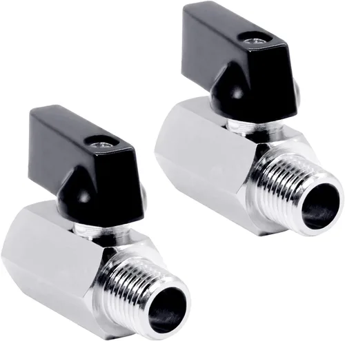 Miniatura 6 de Beduan Válvula de Bola Mini de Latón de 1/2" NPT Válvula de Cierre Hembra x Macho