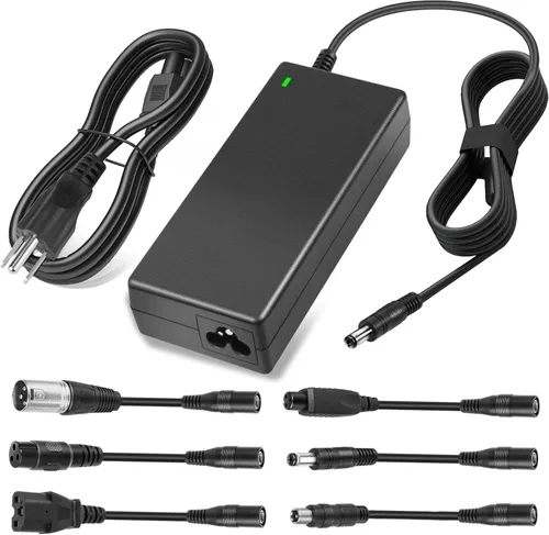Miniatura 9 de Cargador de scooter eléctrico certificado SGS de 42 V 2 A, reemplazo universal con 7 enchufes, compatible con cargador GOTRAX/Jetson/Voyage