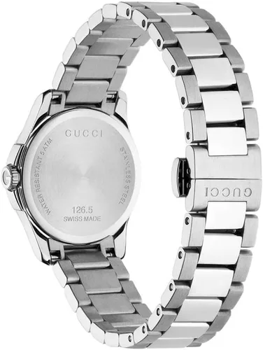 Miniatura 2 de Gucci 'G-Timeless' reloj de cuarzo de acero inoxidable plateado para mujer (Modelo YA126542), Movimiento de cuarzo