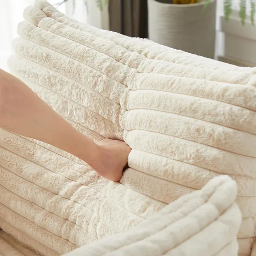 Miniatura 8 de Silla redonda de gran tamaño de 55 pulgadas, tumbona para interiores, silla circular grande sin hueso con pana de felpa, no requiere montaje, sofá
