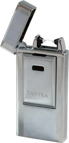 Prestige Import Group - Tantra Adonis Pulso Electrónico Solo Arco A Prueba De Viento Sin Llama USB Encendedor De Cigarrillos - Plata plateado