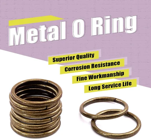 Miniatura 4 de Swpeet 60 anillos de metal multiusos de bronce resistentes de 3/2 pulgadas a 1.496 in para bolsas de hardware, anillos de mano, accesorios