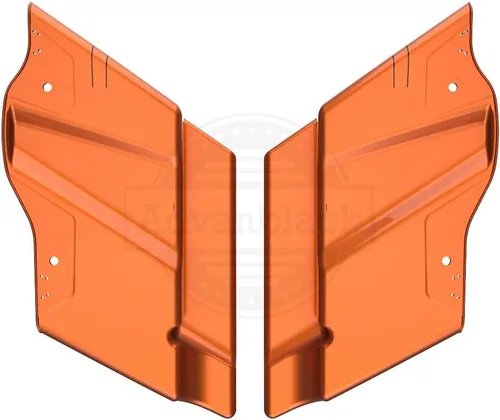 Miniatura 7 de Alforjas de motocicleta aptas para Harley Touring FLH 2014+ - Whisky ámbar, accesorios de perillas, bolsas rígidas estiradas