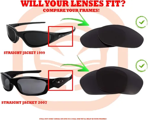 Miniatura 5 de SeekOptics - Lentes de repuesto compatibles con lentes de sol Oakley Straight Jacket