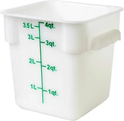 Miniatura 3 de Thunder Group PLSFT002PC Contenedor de almacenamiento de alimentos cuadrado de 2 cuartos de galón