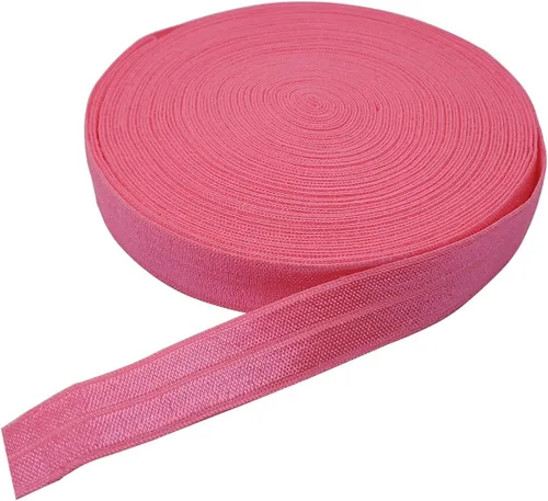 Miniatura 15 de Cinta elástica plegable de 10 yardas, cinta elástica trenzada para cintas para el cabello, disponible en varios colores (gris, 5/8 pulgadas)