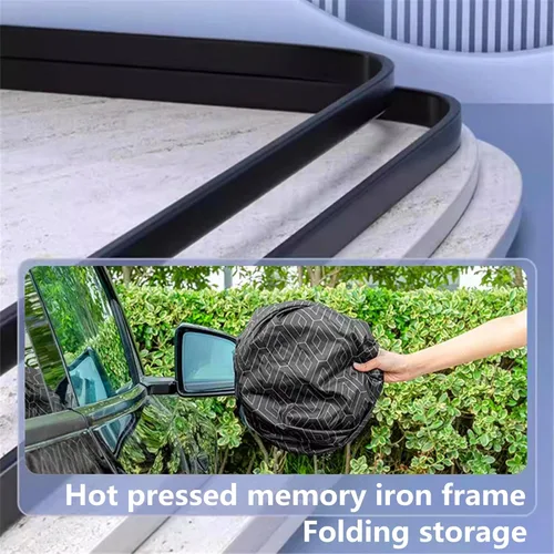 Miniatura 8 de Parasol para parabrisas personalizado para Chevrolet Equinox (2018-2025), parasol delantero de tela resistente con marco de metal fuerte, protección