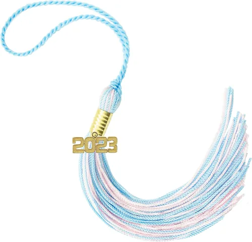Miniatura 304 de Borla de graduación Aqua 2022, todos los colores escolares disponibles, fabricada en Estados Unidos
